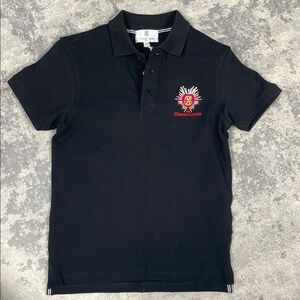 NWT Christian Lacroix Kids Henri Polo Shirt Black Preppy Sz 10